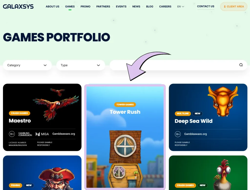 Tower Rush Demo Spiel suchen