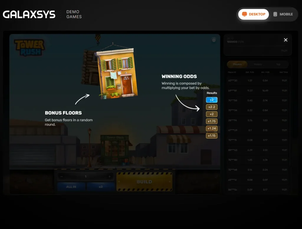 Tower Rush Demo wird geladen